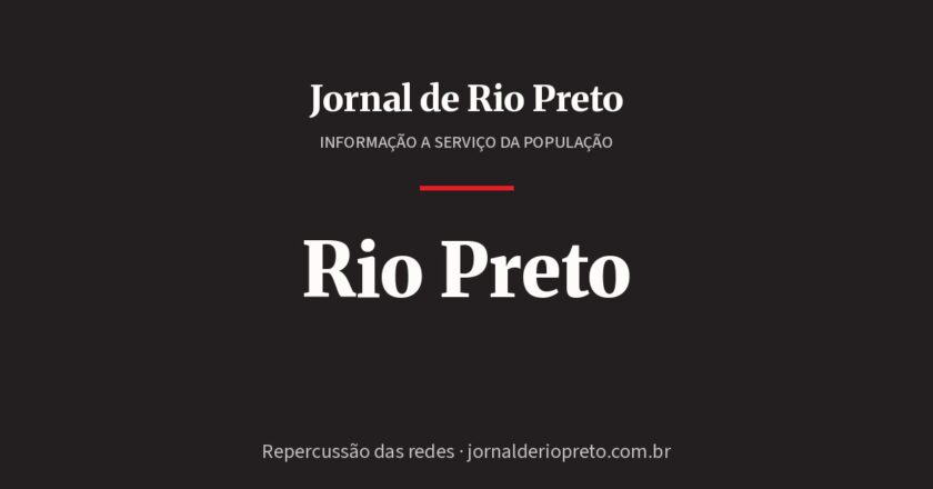 Arte padrão do Jornal de Rio Preto – Rio Preto