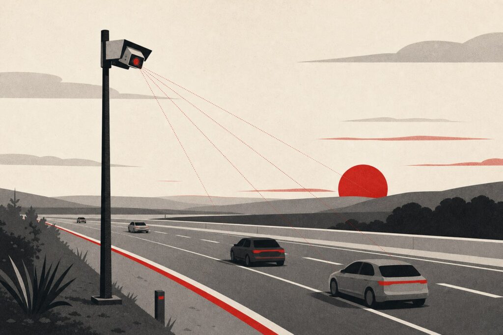 Ilustração: Câmeras com IA vigiam celular e cinto na SP-310 em Rio Preto
